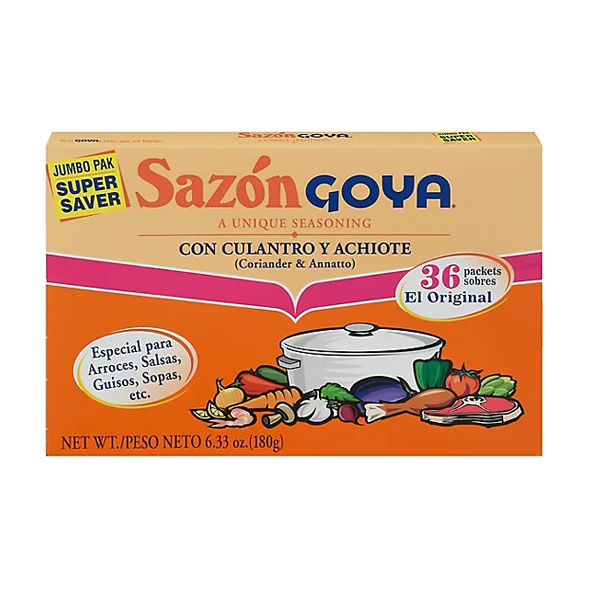 Sazón GOYA con culantro y achiote (36 u)